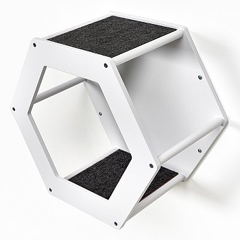 картинка Сота для настенного игрового комплекса для кошек с шестигранным окошком, белый