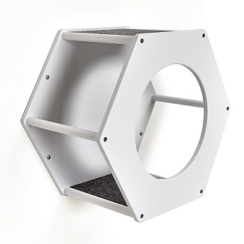 картинка Сота для настенного игрового комплекса для кошек с большим круглым окошком, белый