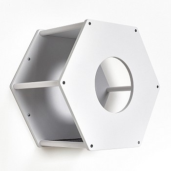 картинка Сота для настенного игрового комплекса для кошек с маленьким круглым окошком, белый