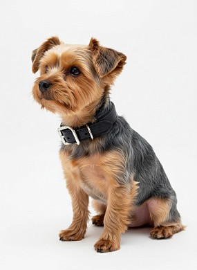 Ошейник для собак мелких пород из натуральной кожи