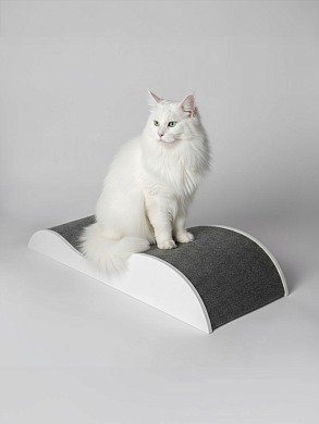 Напольная когтеточка лежанка "Волна" для кошек для мейн-куна