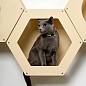 Сота для настенного игрового комплекса для кошек с шестигранным окошком, бежевый