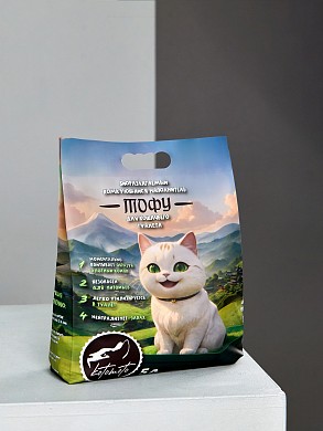 Биоразлагаемый комкующийся наполнитель Тофу