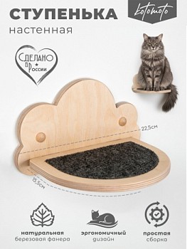 картинка Полка-ступенька из фанеры для настенного комплекса с ковролином (Полка-ступенька из фанеры для настенного комплекса с ковролином)