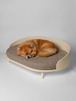 Овальная напольная лежанка для кошек для мейн куна и собак средних пород