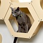Сота для настенного игрового комплекса для кошек с шестигранным окошком, бежевый